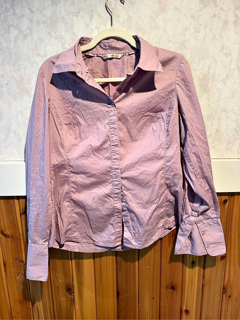Smart Set Button Down Shirt in Pink Size Large Like New